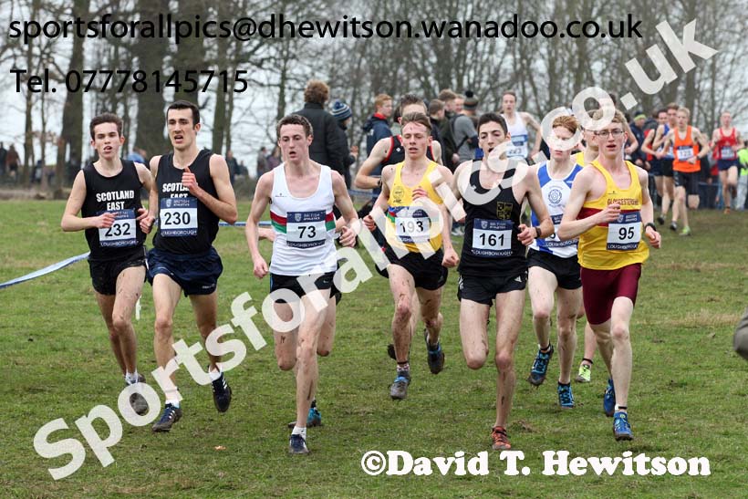 Mens under-20s Inter Counties Cross Country, Prestwold Hall, Loughborough. Photo: David T. Hewitson/Sports for All Pics